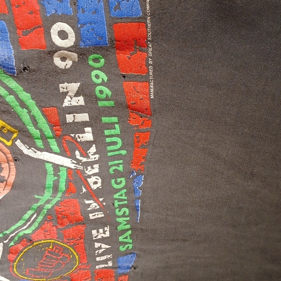 Vintage "The Wall Live in Berlin July 21, 1990" Pink Floyd Concert T- shirt WOW! - Picture 13 of 16